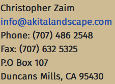 Akita Landscape, Inc specialized in custom garden construction and renovation. Akita Landscape, Inc has done projects all over the bay area including: Sonoma, Marin, San Francisco, and Contra Costa counties. Quality craftsmanship for your residence, vacation home, or investment property.